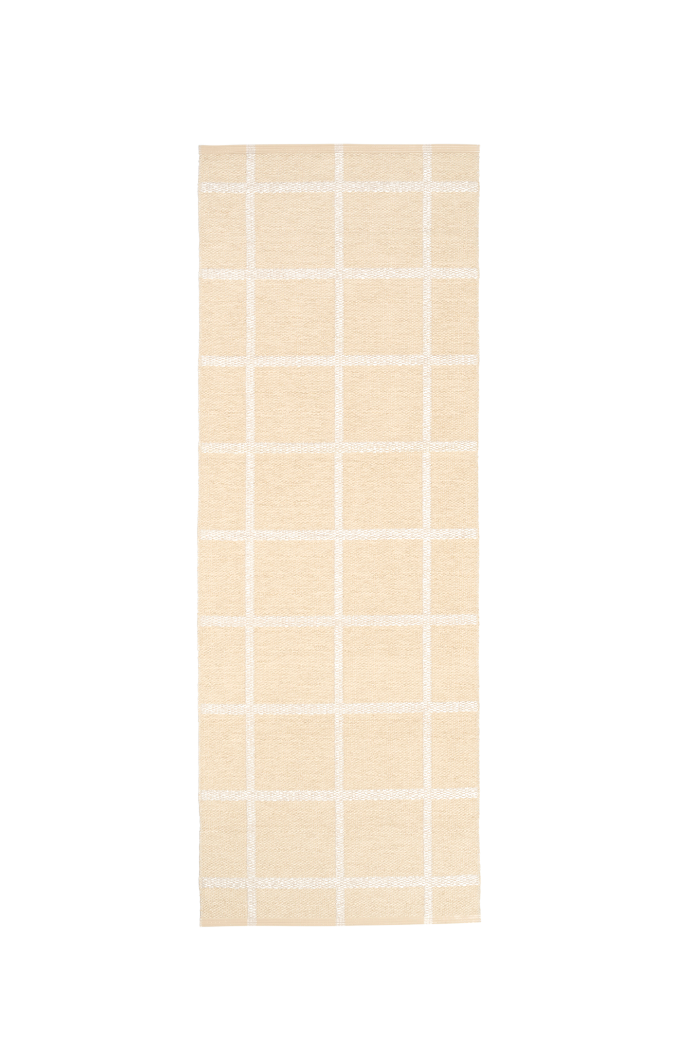 Little Plains Beach Plastic Floor Mats in Cream/White Metallic