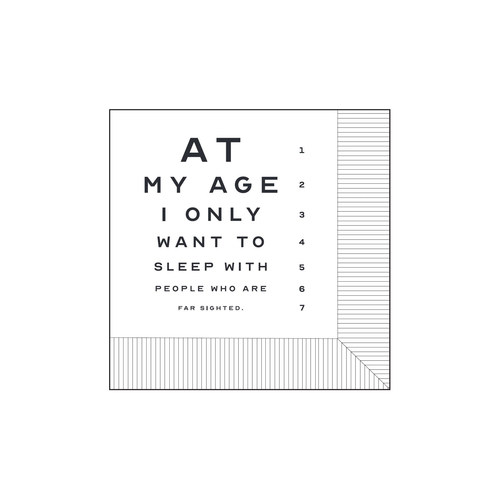 Modern General® Cocktail Napkin, At My Age