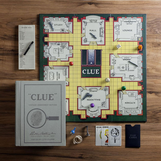 Vintage Bookshelf Game, Clue