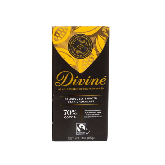 Divine Bar, 70% Dark Chocolate