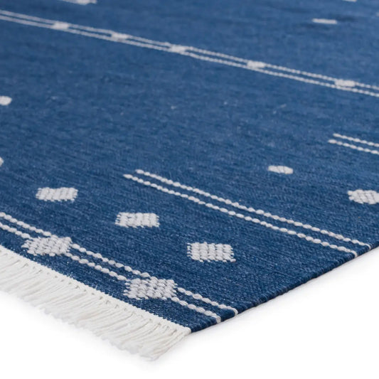 Revelry Calli Indoor/Outdoor Rug in Indigo Blue and White (Multiple Sizes)