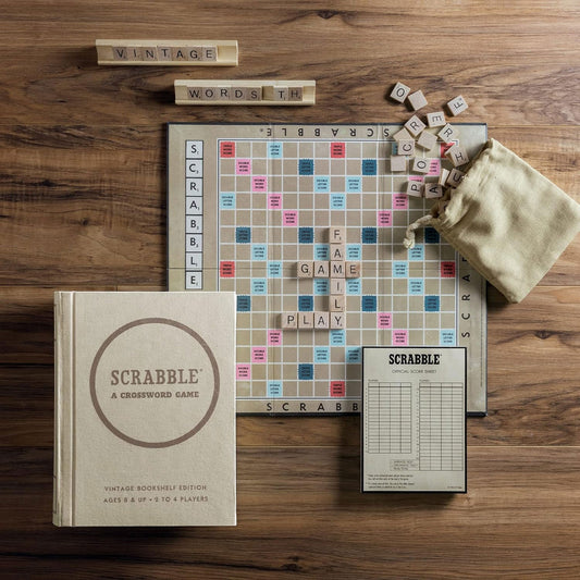 Vintage Bookshelf Game, Scrabble