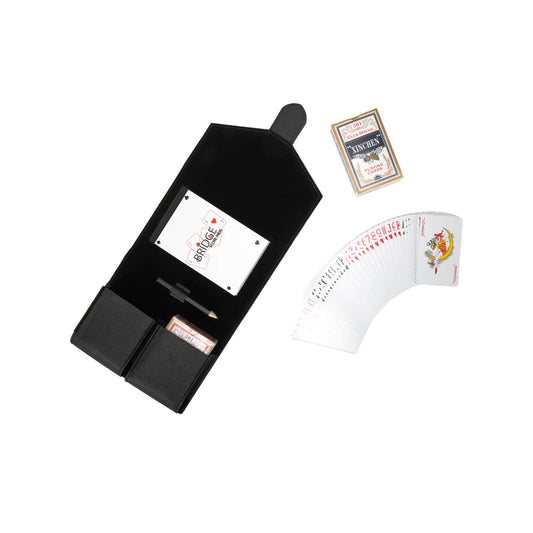 Fold-Up Poker Card Travel Set in Black