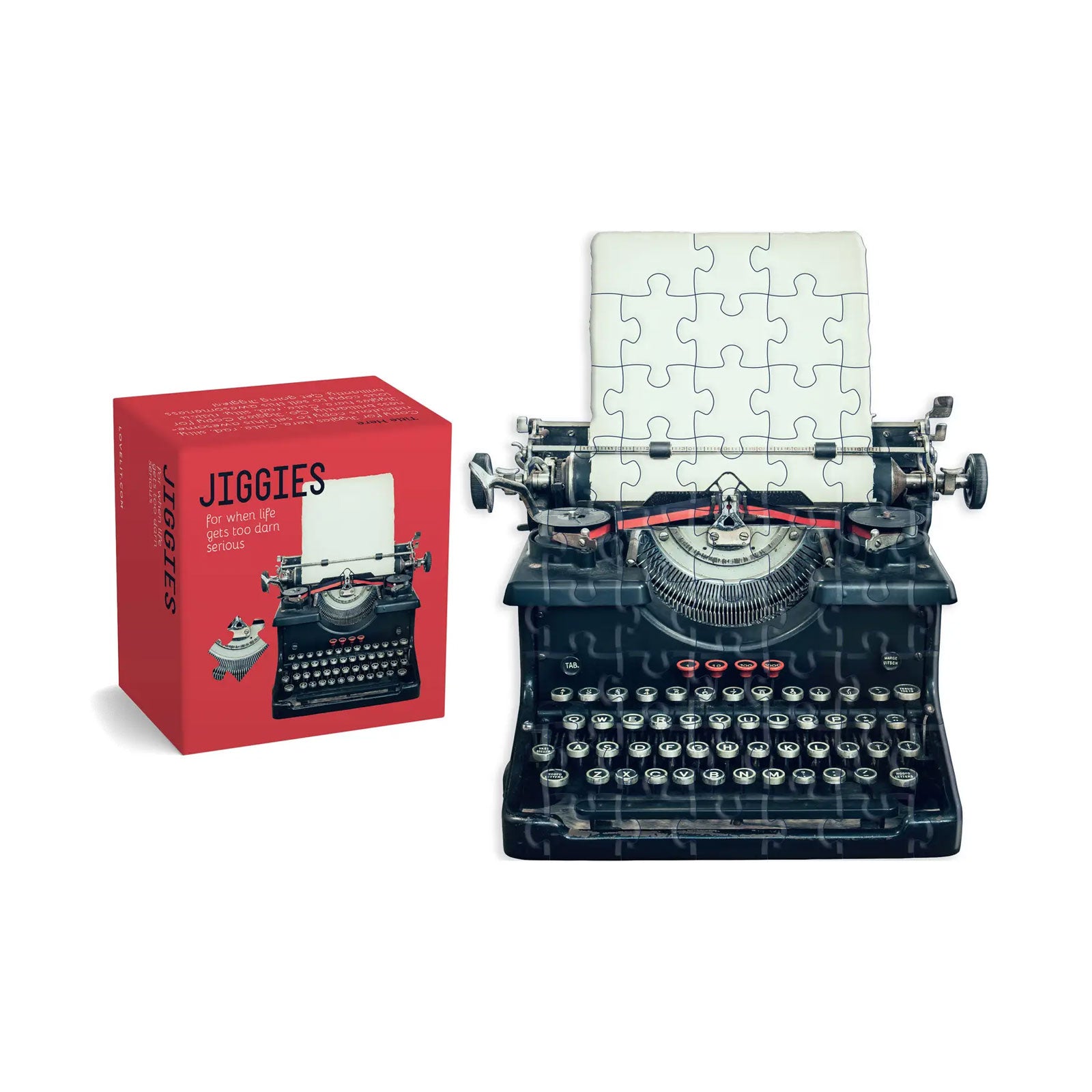 Typewriter Jiggie Puzzle Jigsaw Puzzle Modern General® Sylvester & Co. Modern General®