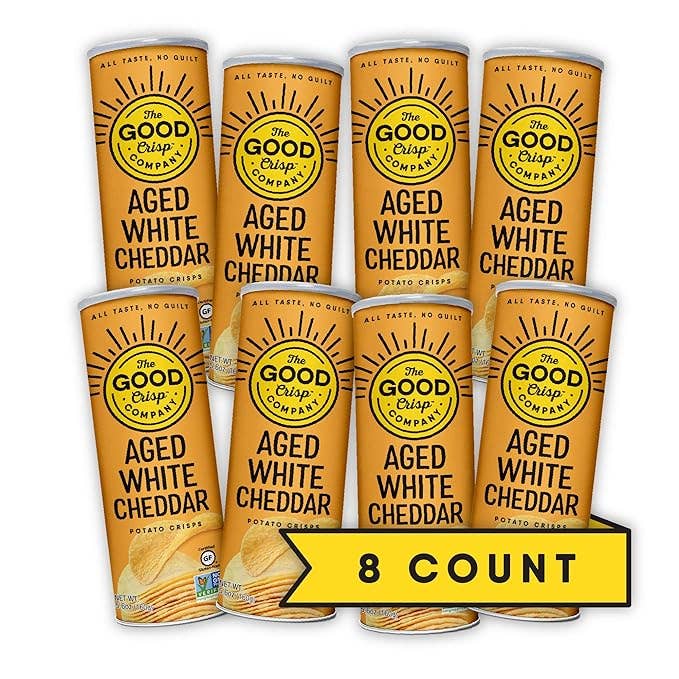 The Good Crisp Company Aged White Cheddar Chips (Case of 8)