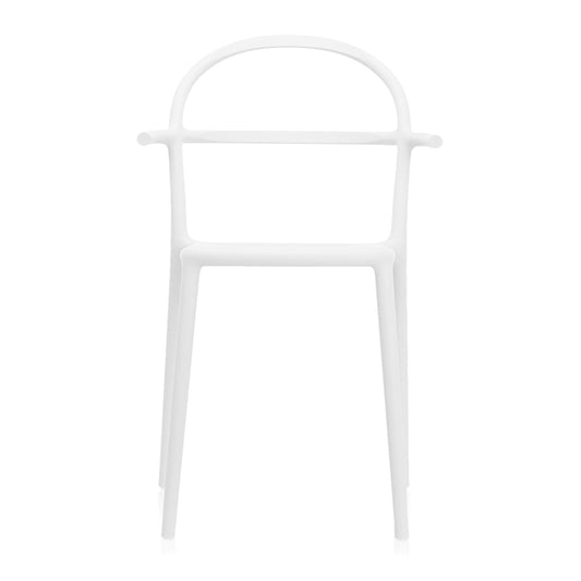 C Chair in White, Set of 2