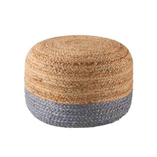 Oliana Pouf in Almond Buff / Quarry