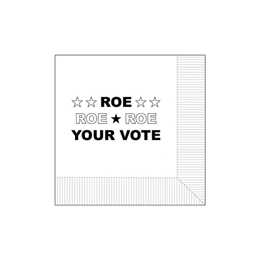 Modern General® Cocktail Napkin, Roe Your Vote