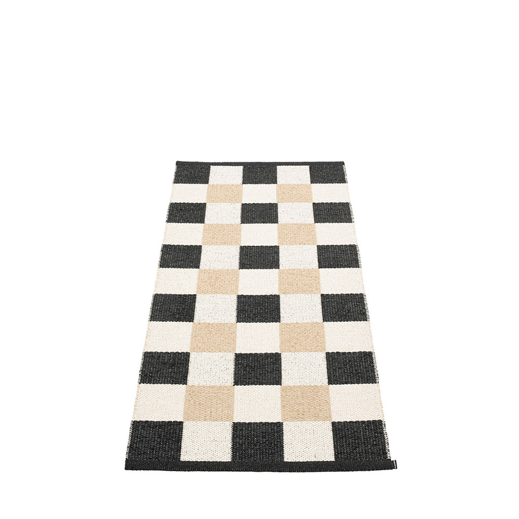 Wiborg Beach Plastic Floor Mats Black/Vanilla/Beige