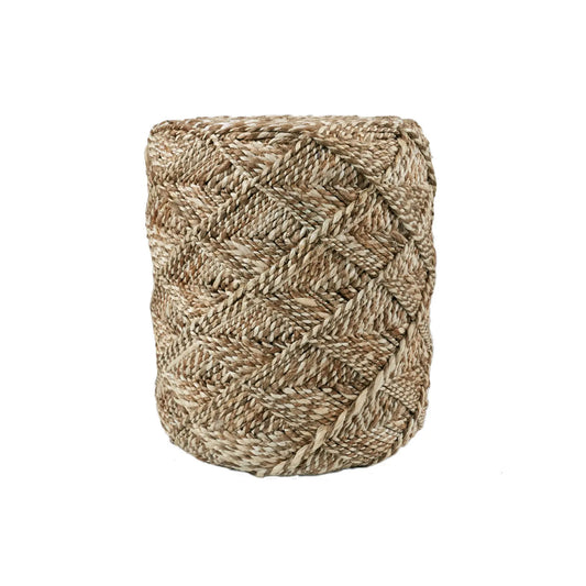 Ystad Pouf in Travertine / Warm Sand / Marshmallow